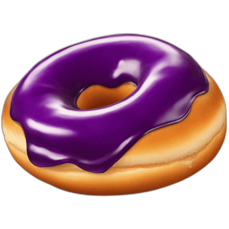 aubergine dans un donut emoji