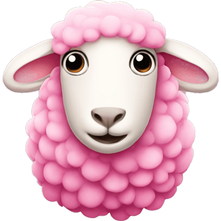 Pink sheep  emoji