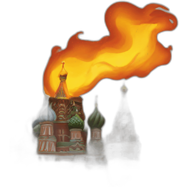 Kremlin burning emoji