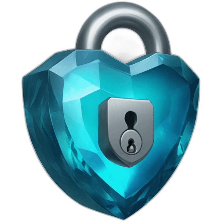 blue gem lock emoji