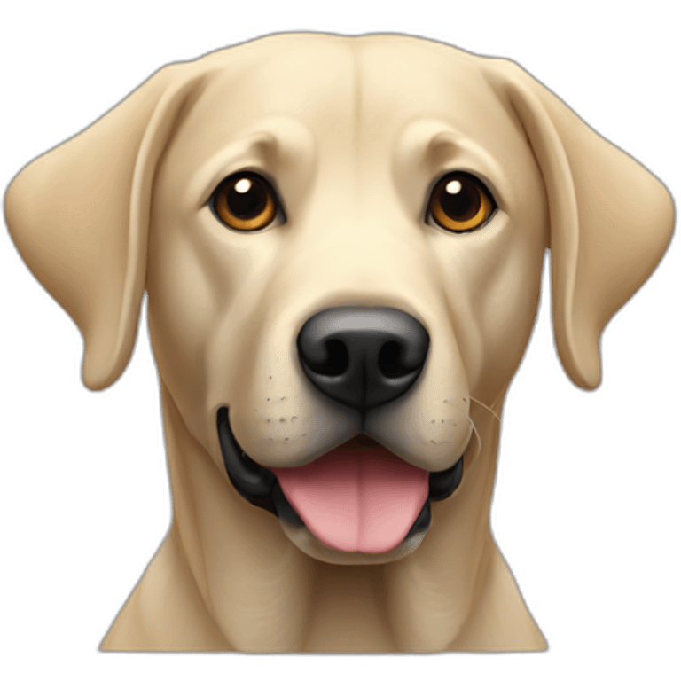 Labrador noir emoji