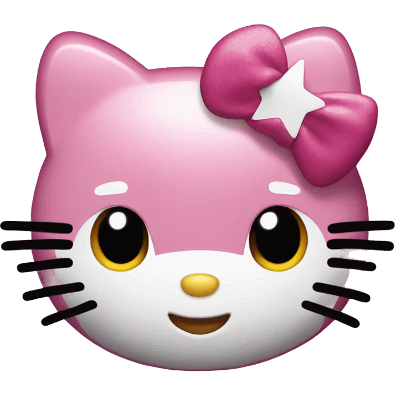 Hello kitty with a star emoji