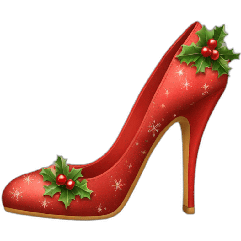 chirstmas-high-heel-shoes emoji