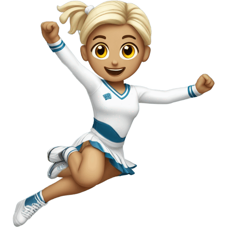 Jumping-splits-white-Cheerleader-pigtails  emoji