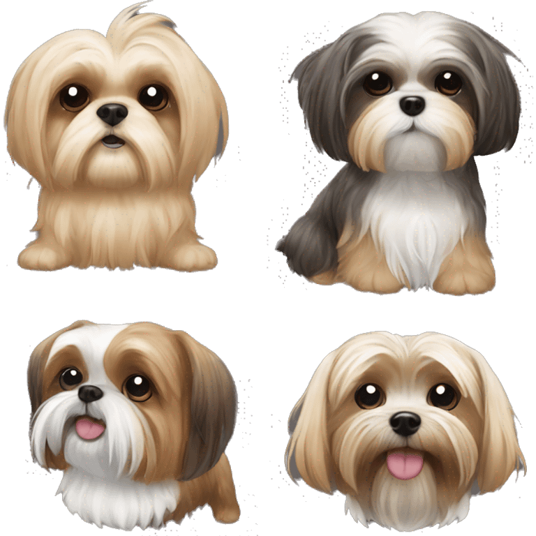 Shih tzu and Yorkie mix emoji