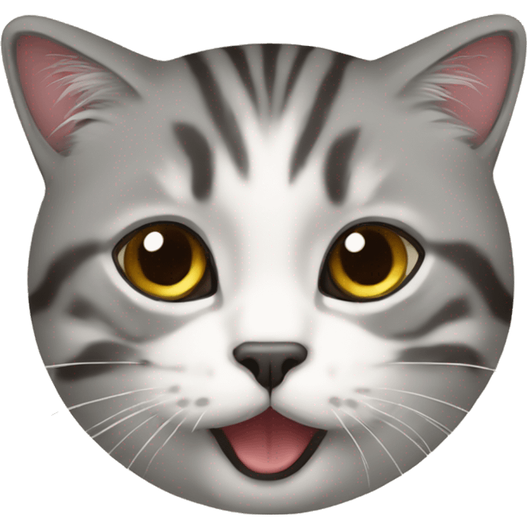 Chat qui mange de la pâtée emoji