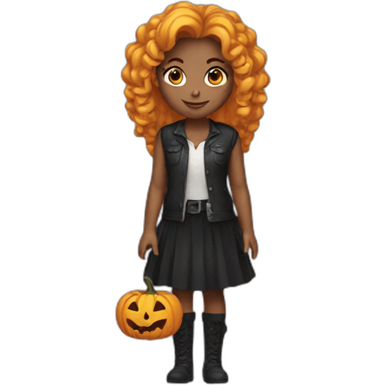 Halloween girl emoji