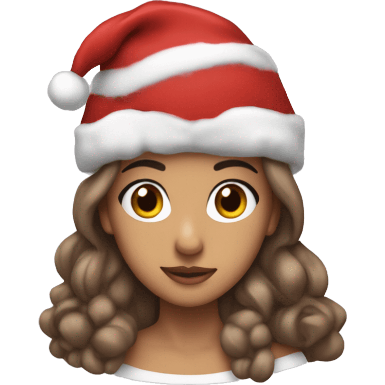 Ariana granda with a Santa hat on  emoji