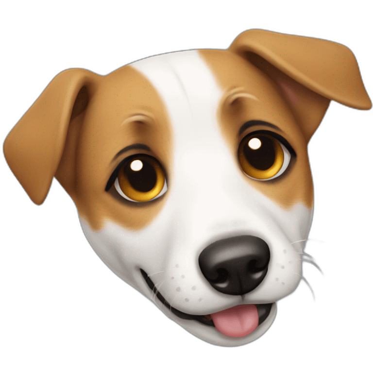 Jack Russell Dog crying emoji