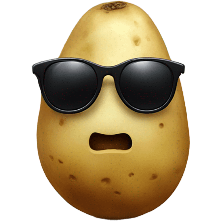 potato with sunglasses emoji