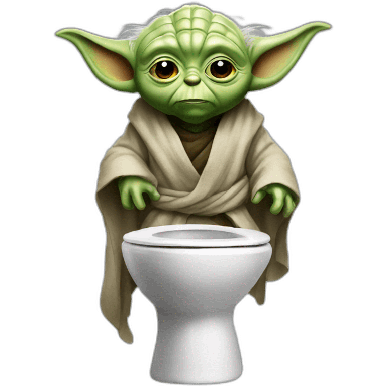 Yoda toilette emoji