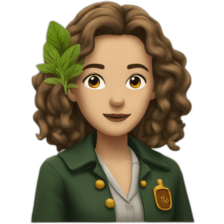 Hermione smoking herbs emoji