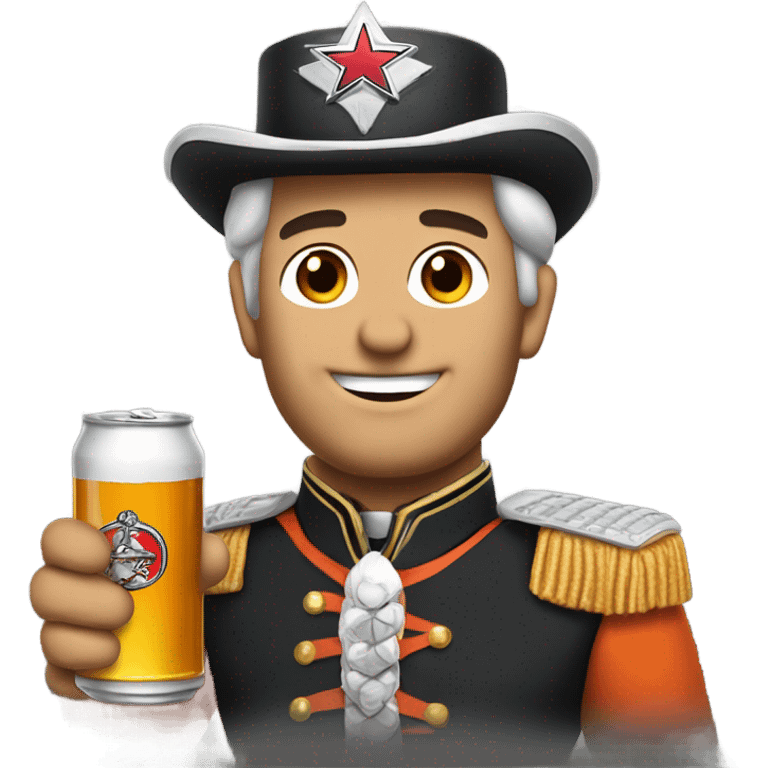 General Lee drinking beer emoji