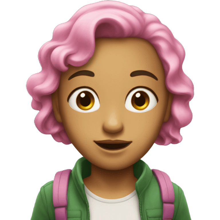 Uma carinha rosa emoji