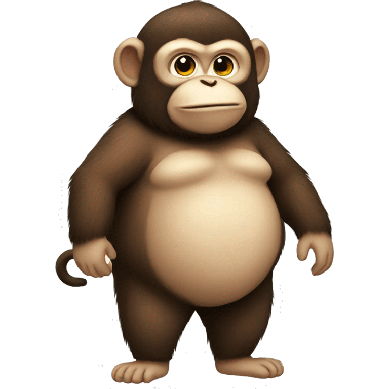 Fat monkey emoji