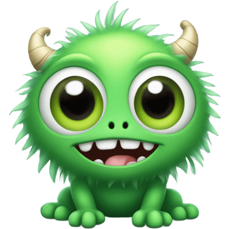 kind funny green baby monster emoji