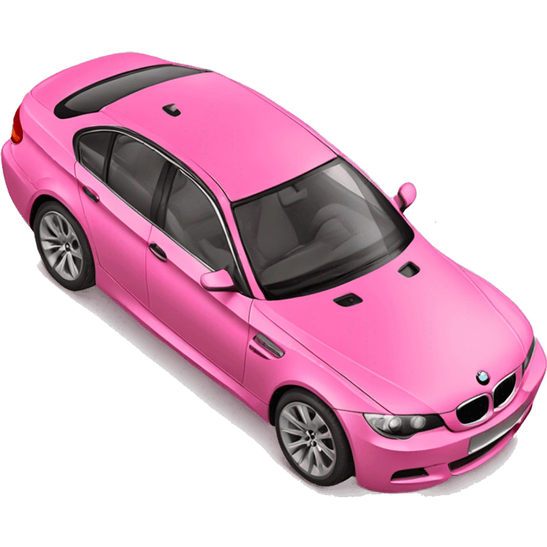 Pink bmw car  emoji