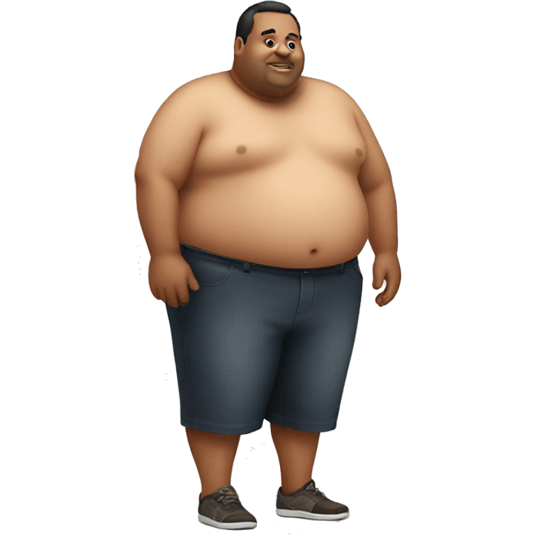 Fat guy emoji