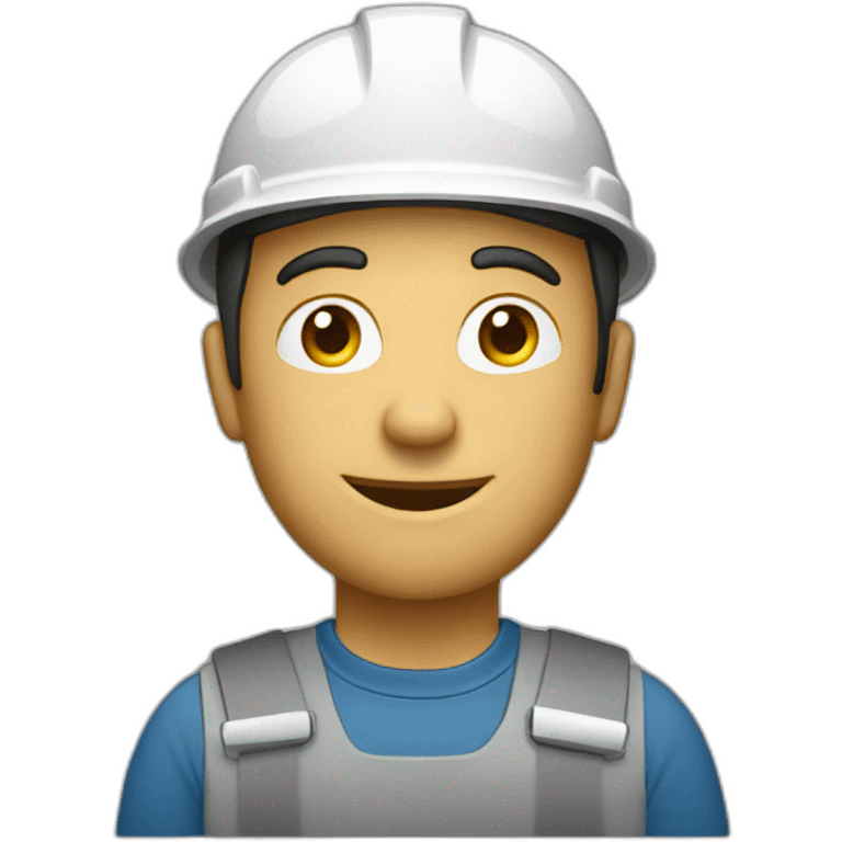 A contractor with his macbook emoji