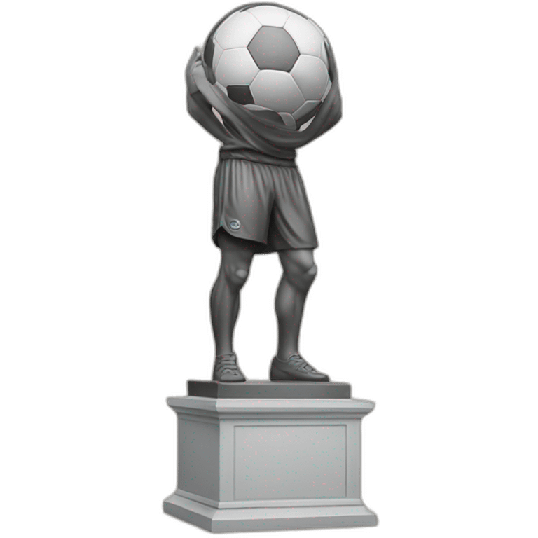 Estatua de uma mono bola grande e peluda emoji