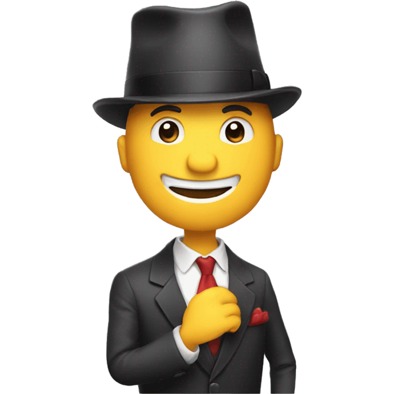 Gentleman tipping his hat emoji