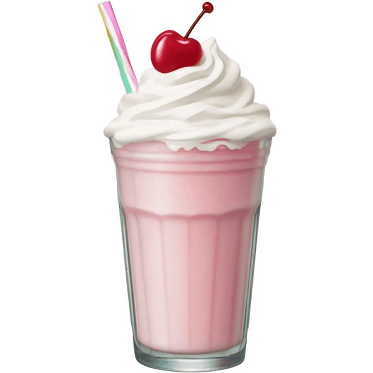 Pastel pink frappe emoji