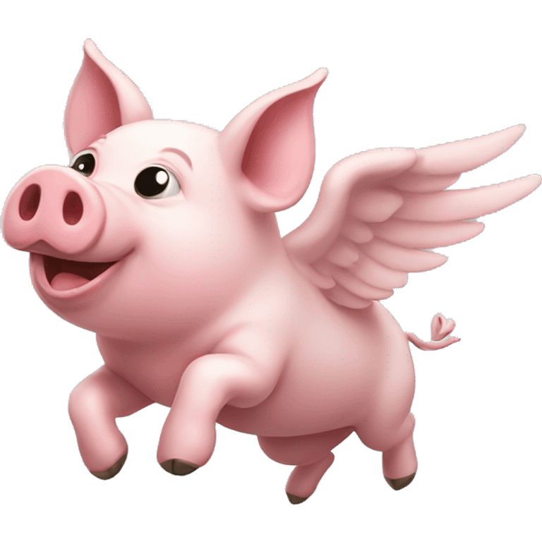 Flying pig emoji