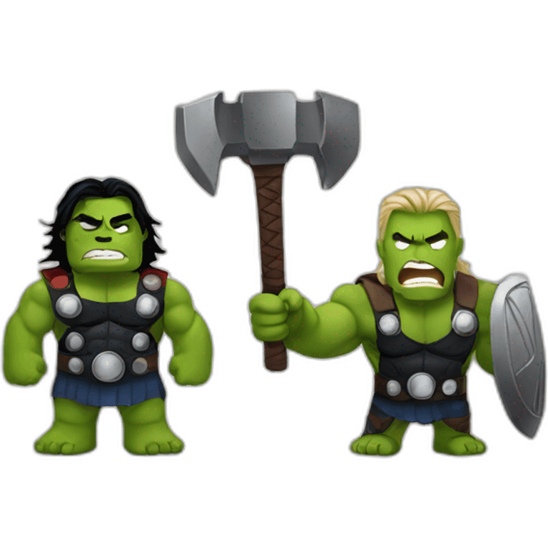 Hulk and thor emoji