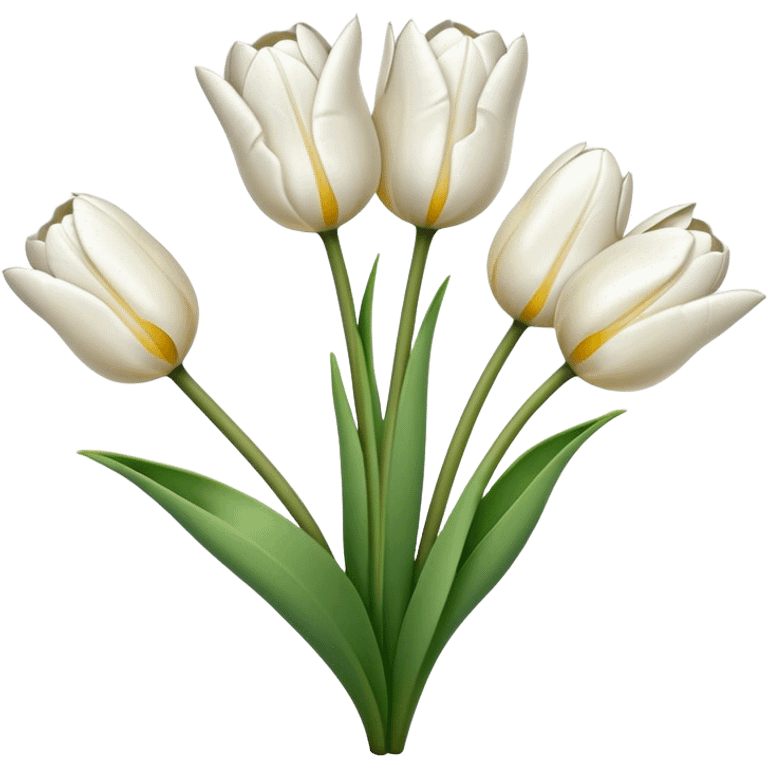 White tulips emoji