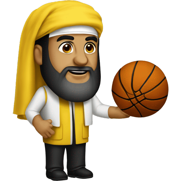 nasrallah with a basketball emoji