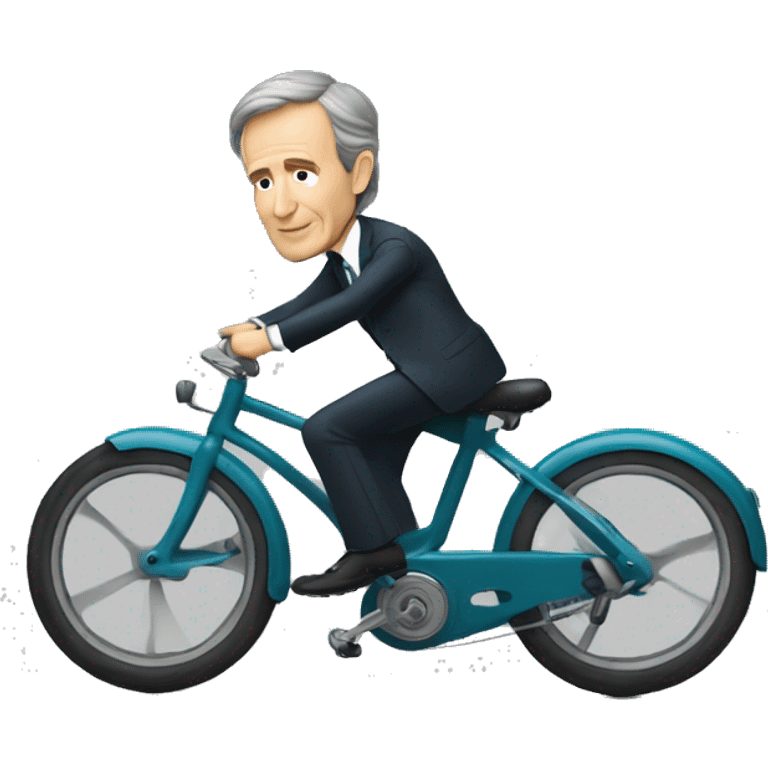 bernard arnault sur un vélo  emoji