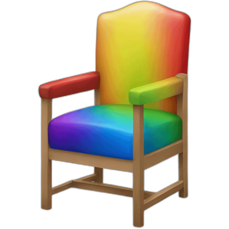 Jonathan Toews as rainbow colored chair emoji