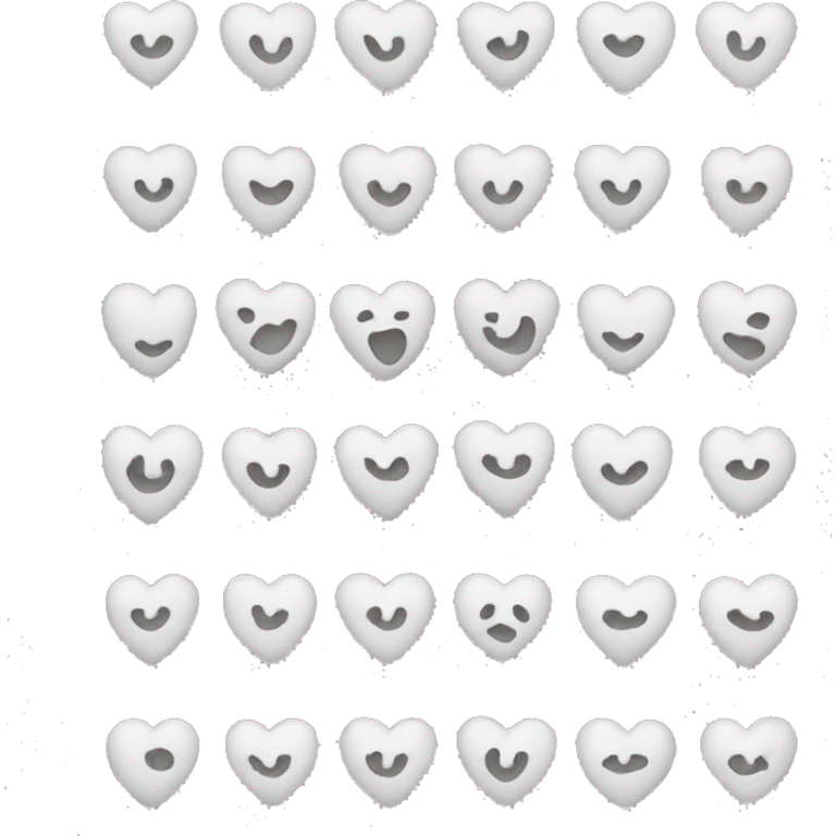 The heart is white emoji