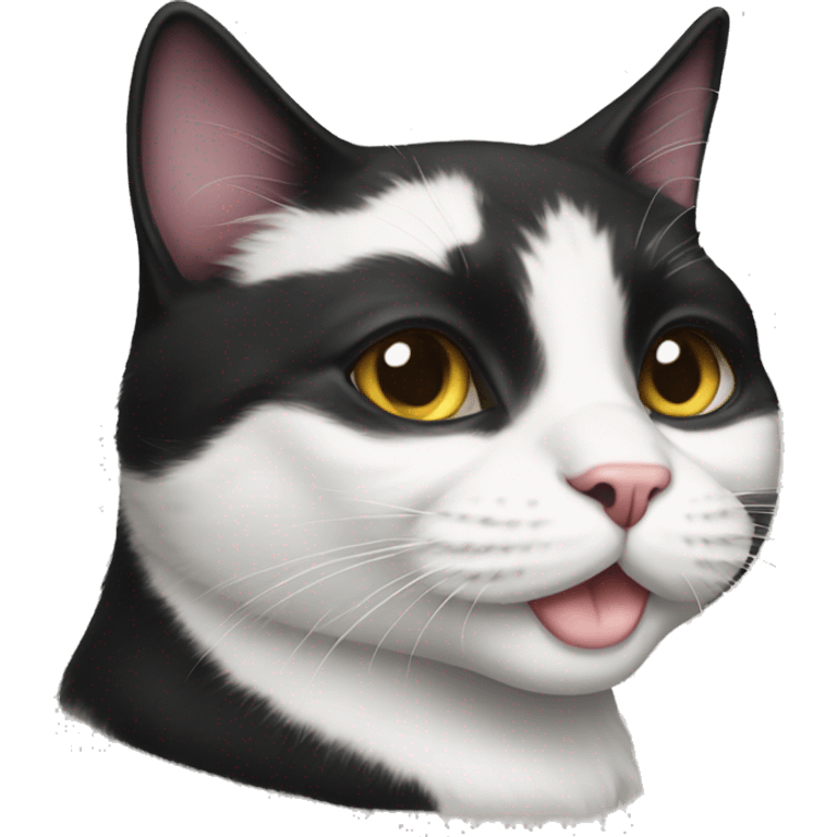 Tuxedo cat  emoji