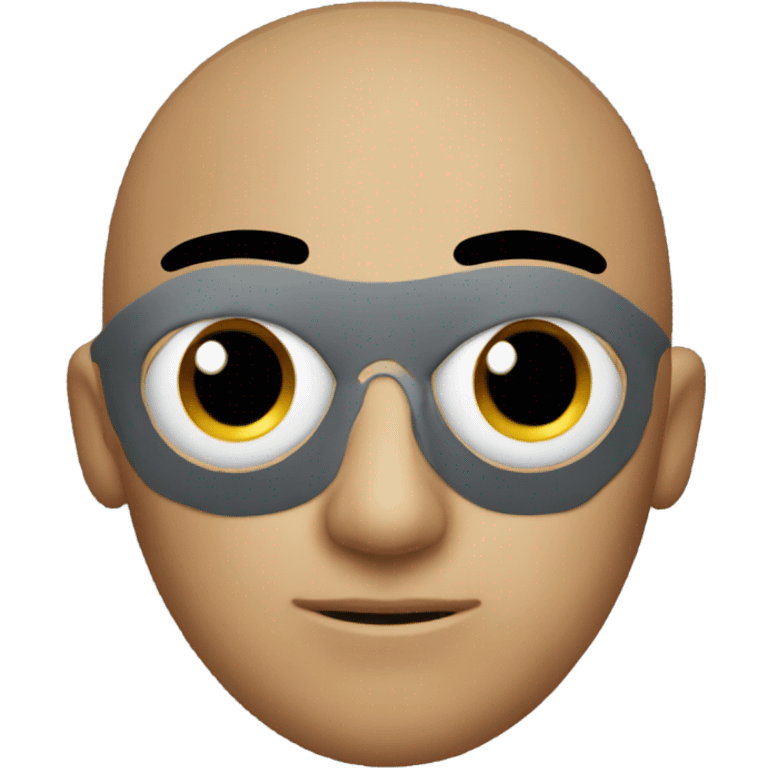 black eye patch covering one eye like Nick Fury from Marvel emoji