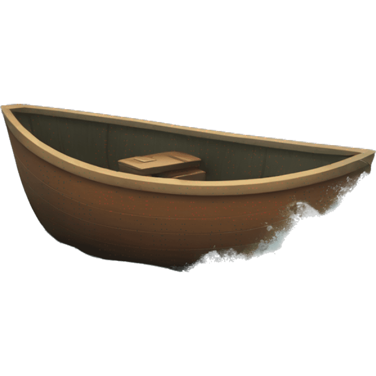 small boat in stormy ocean emoji