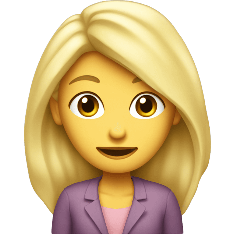 Un dinausore avec la tête d’une femme blonde emoji