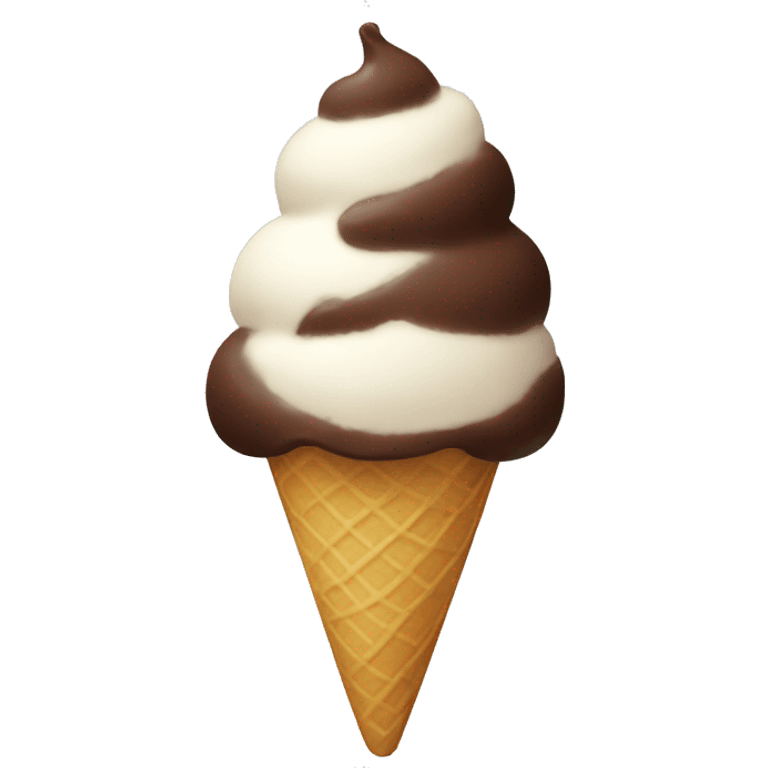 Ice cream chocolate emoji