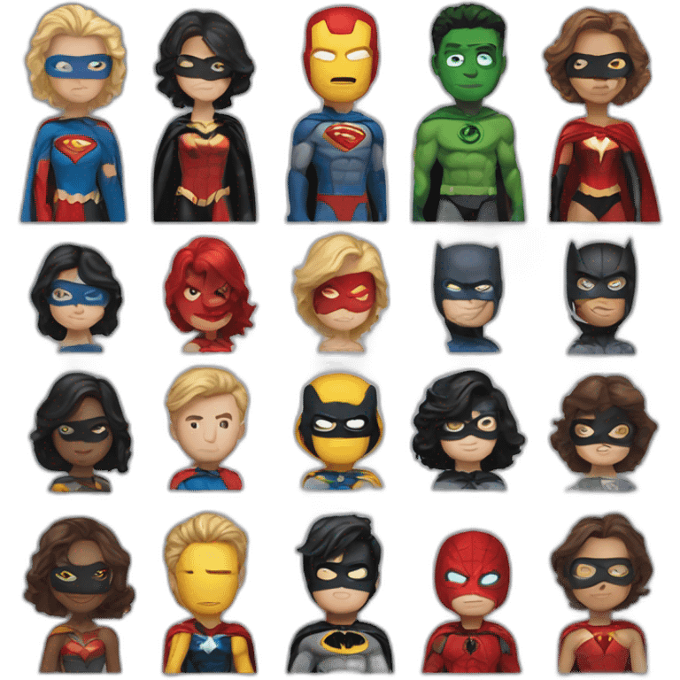 super heroes emoji