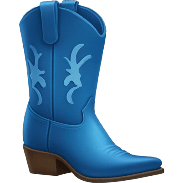 blue cowboy boot emoji