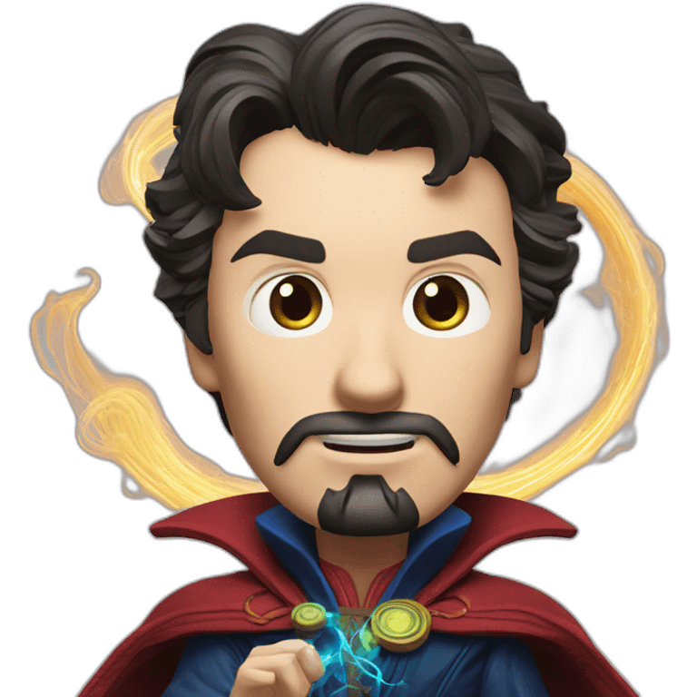 Doctor Strange, casting a spell in hyper-realistic style. emoji