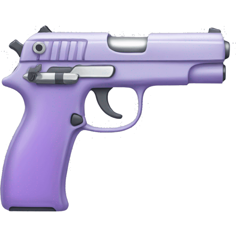 Pale purple gun emoji