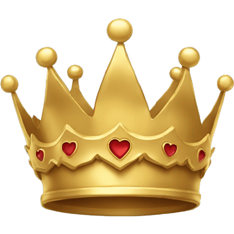  Golden crown with a heart  emoji