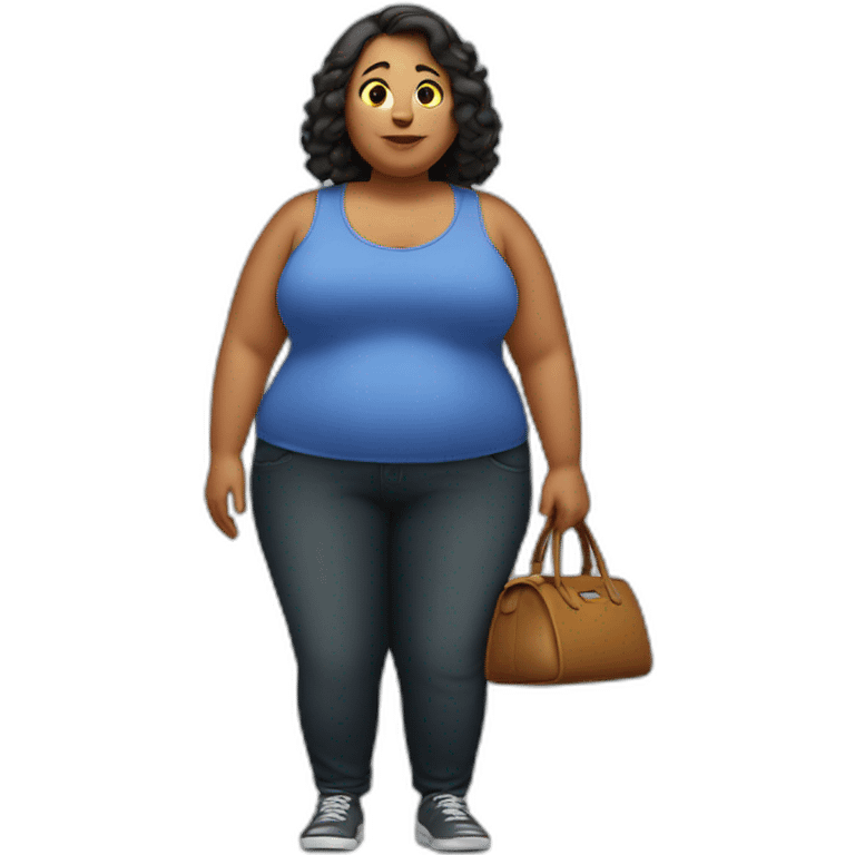 Obese woman emoji