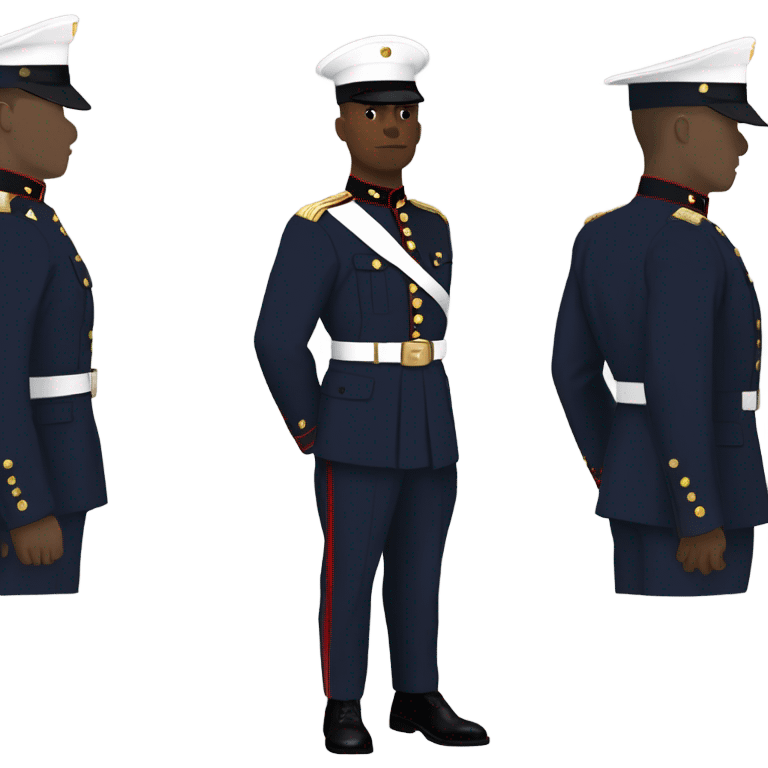 Us Marine in dress uniform  emoji