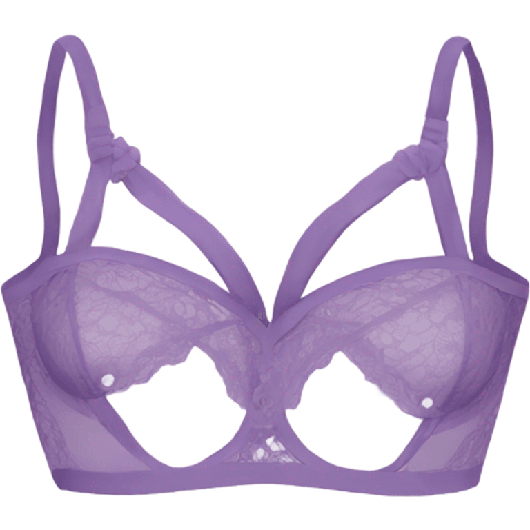  bra light purple lace bra emoji