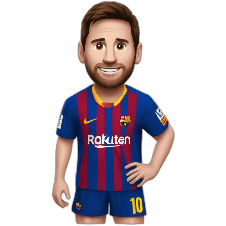 Messi sur dinosaures emoji