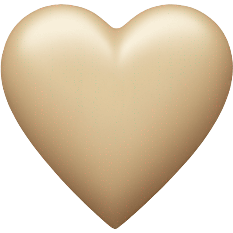 A beige heart emoji