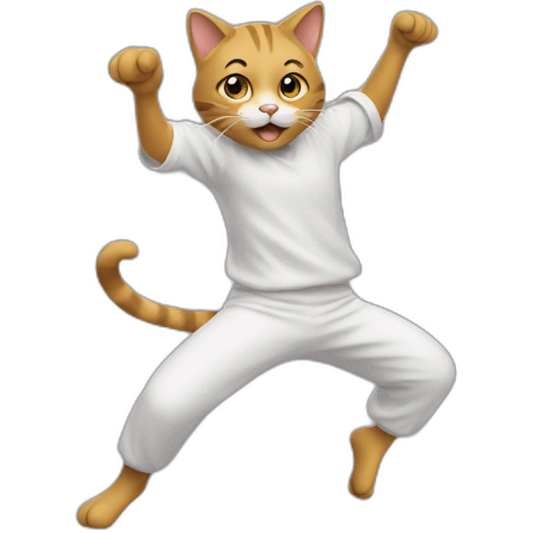 Un chat qui danse emoji