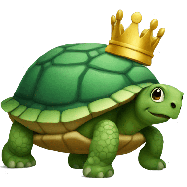 Turtle with a crown  emoji